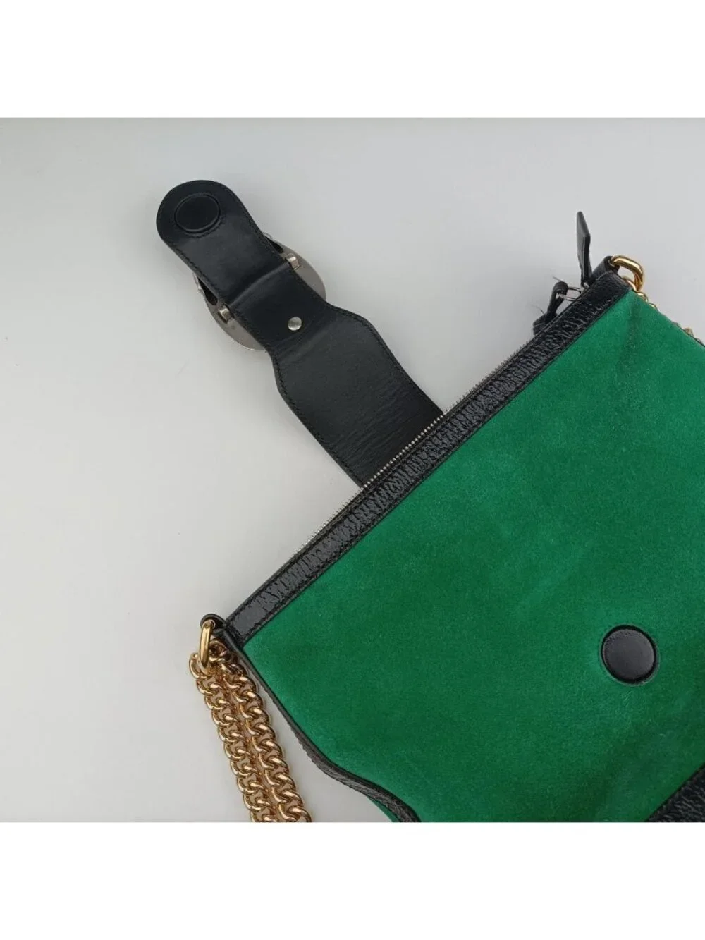 Gucci Dionysus Green Suede Leather Shoulder